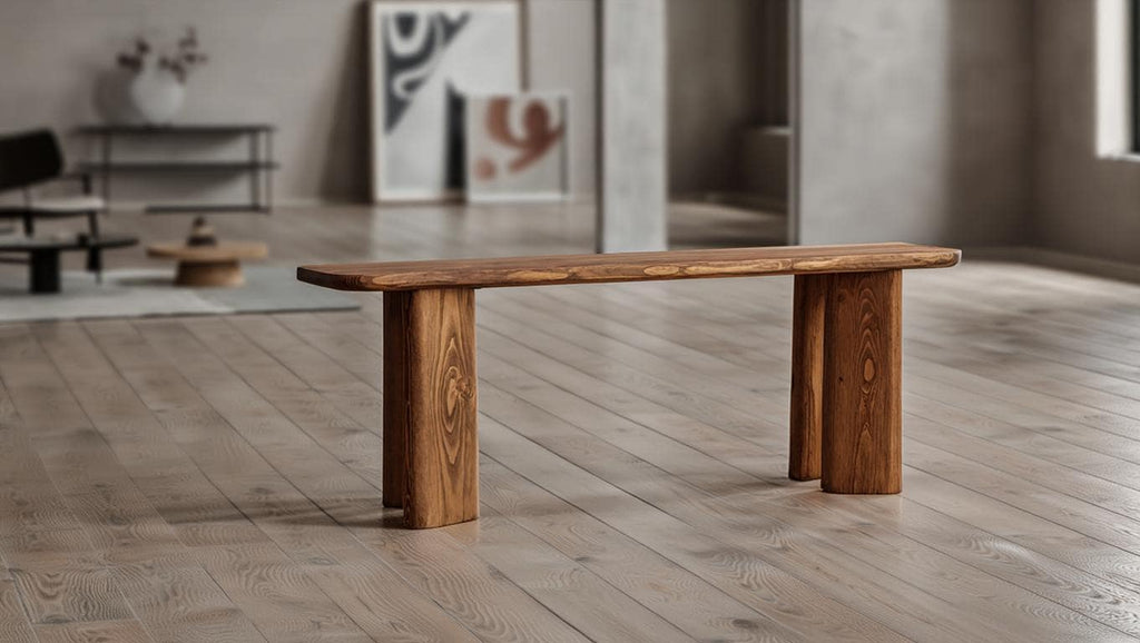 Banc en bois recyclé fait main – Meuble artisanal design et durable