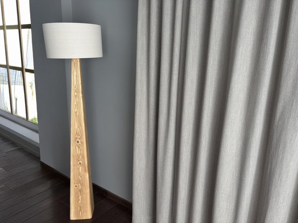 Lampadaire Bois Massif Recyclé – Luminaire Design Scandinave – Fait Main en France