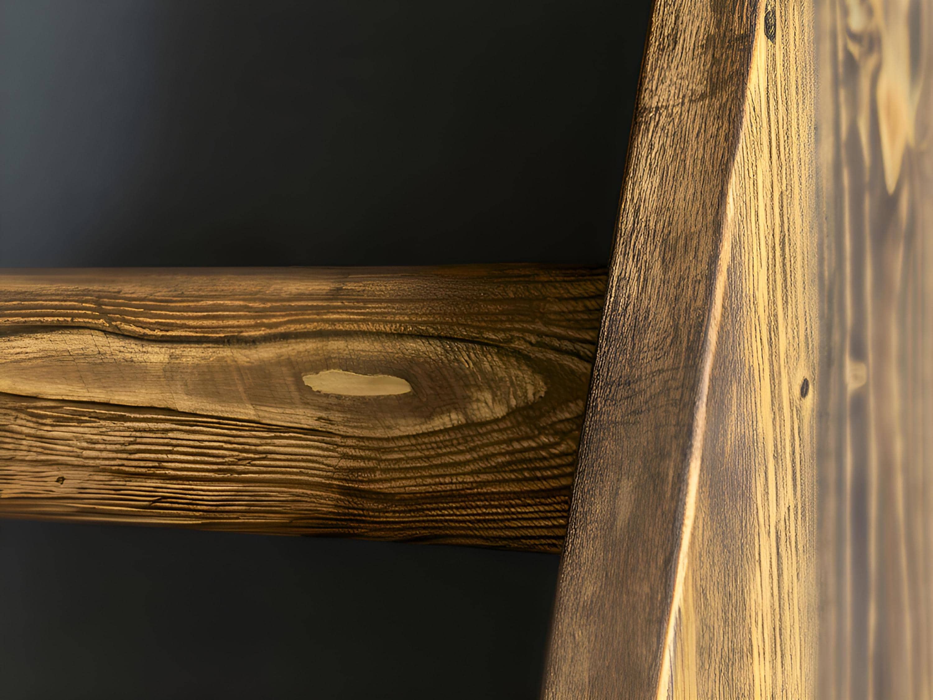 Rangement vinyle en bois recyclé fait main – Meuble artisanal pour disques