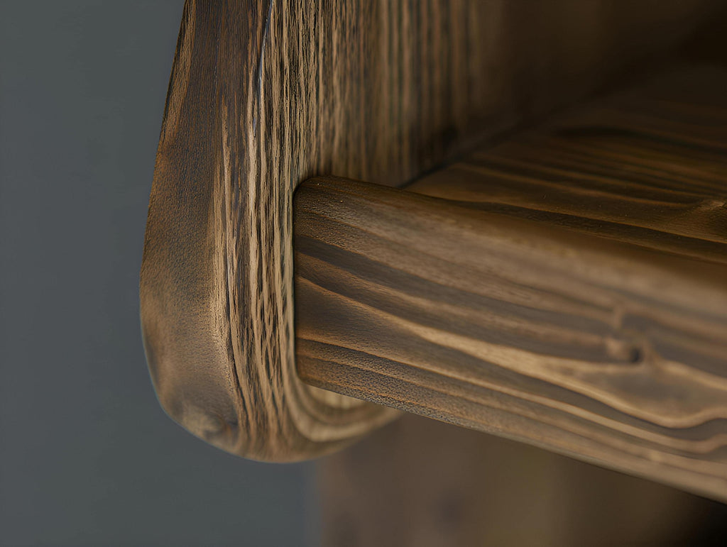Rangement vinyle en bois recyclé fait main – Meuble artisanal pour disques