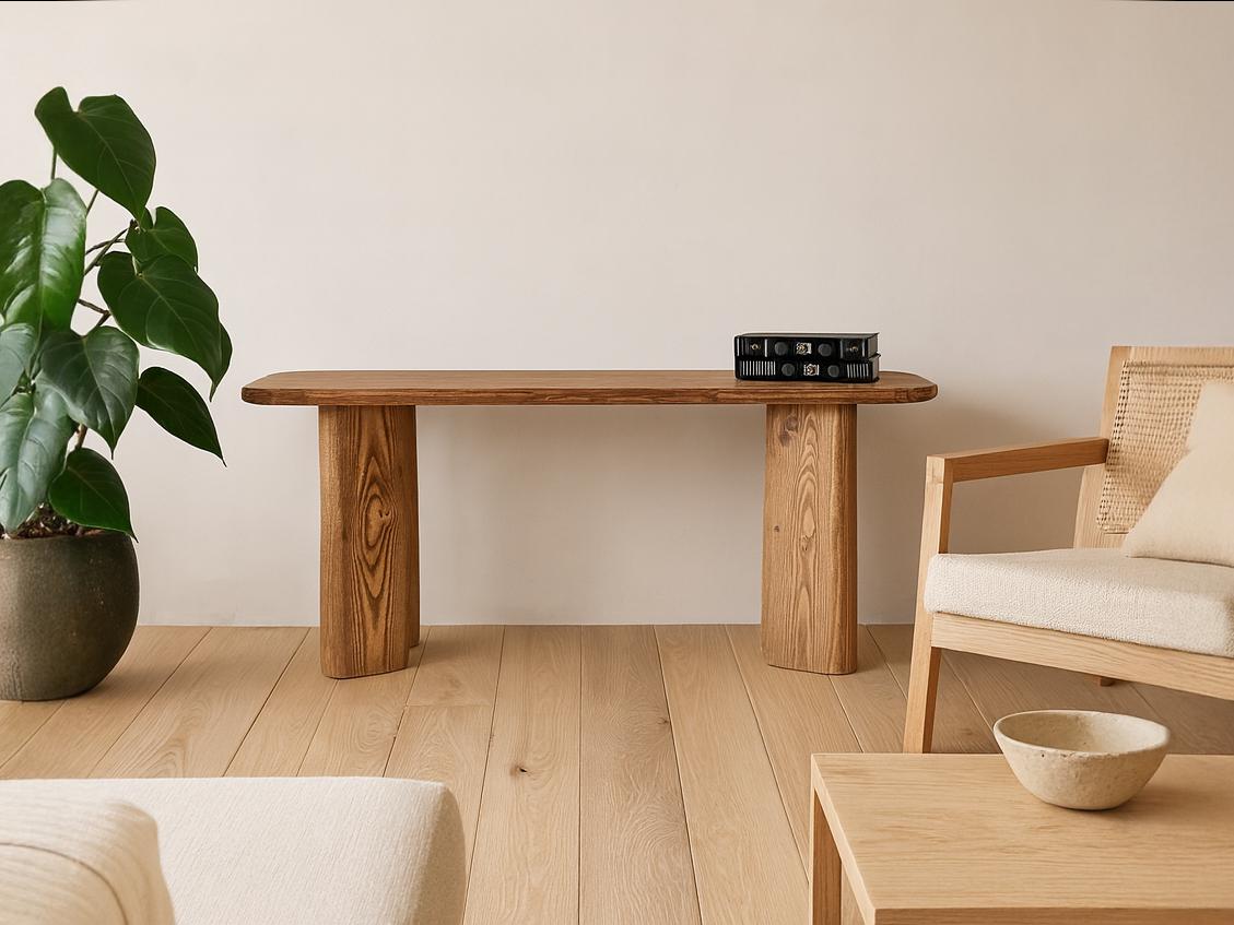 Banc en bois recyclé fait main – Meuble artisanal design et durable